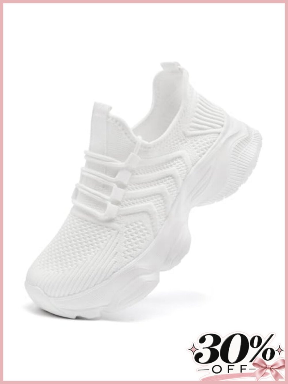 Women's Breathable Mesh Platform Sneakers Slip-On Tennis Walking Shoes